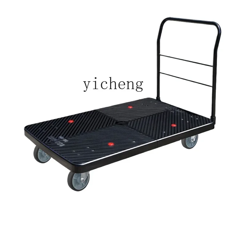 

TQH company and flatbed trolley truck large size trolley trolley pull truck Uni-silent ultra-static trailer