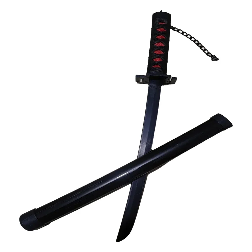 

Cosplay 45cm Anime Bleach Kurosaki ichigo Katana Sword Role Play Sky Lock Moon18inch Plastic Model