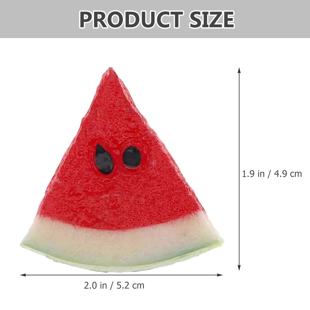 

12 Pcs Watermelon Slice Decoration Artificial Fruit Display Faux Food Simulation Ornaments Fake Watermelon Slices Model Home
