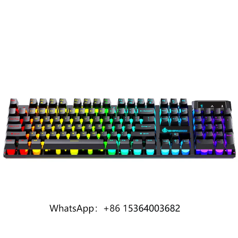 

TJXL-2023 Original Factory Led Light Mechanical Feeling Cheap Keyboard and Mouse Combos