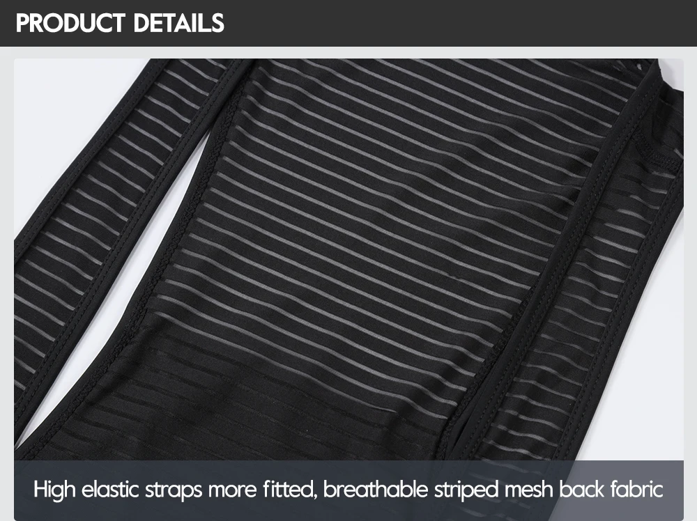 RION Herren Radsport-Trägerhose Gepolsterte Tights Rennrad MTB Fahrradbekleidung Atmungsaktive 5H Reithose Outdoor-Sportausrüstung – Detail 10