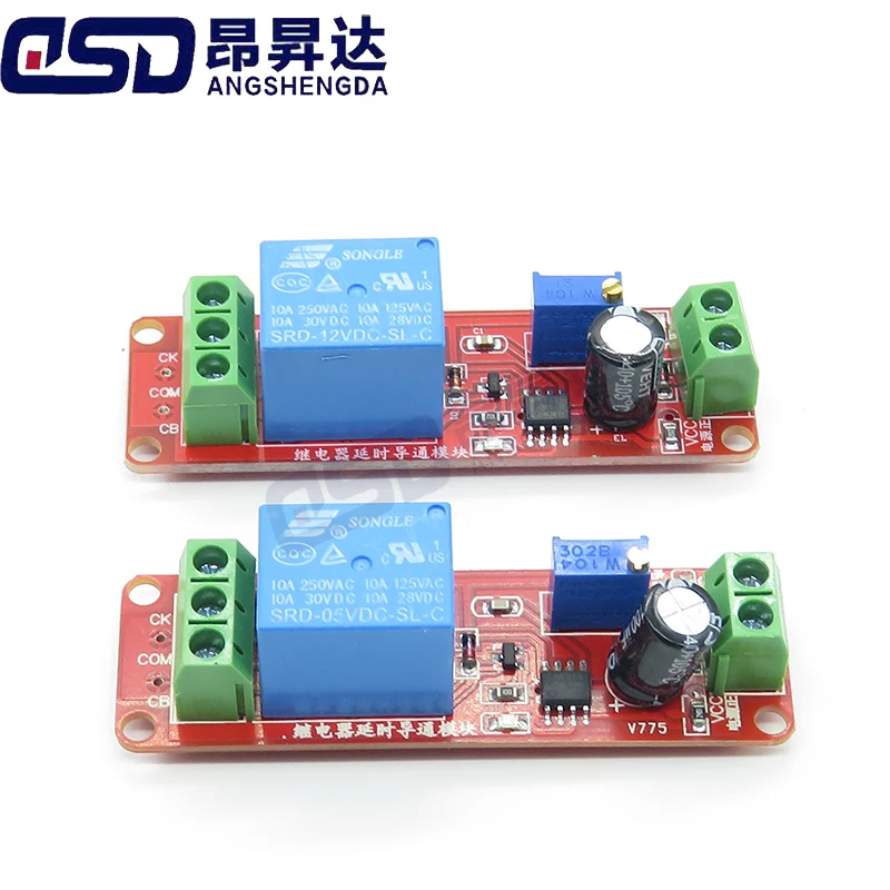 DC 5V 12V Time Delay Relay Time Relay Shield Timing Relay Timer Control Switch Car Relays Pulse Generation Duty Cycle