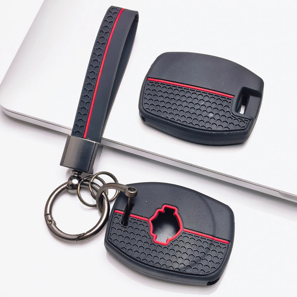 Silicone Car Key Fob Cover For Harley Davidson XL Dyna Softail Touring Trike Sportster S 1250 RH1250 RA1250S with buckle strap