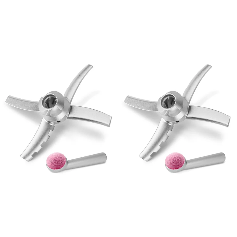 Acessórios de substituição de lâmina AB11-2X para fabricantes de sorvete da série Ninja Creami Deluxe NC501, para Ninja Creami