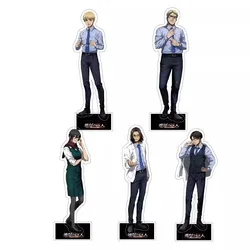 Gioco Levi Ackerman Mikasa Eren Yeager Armin Arlert Reiner supporto acrilico bambola Anime figura modello piatto Cosplay giocattolo per regalo