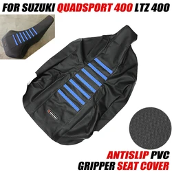 Funda de asiento con pinza de PVC para motocicleta Suzuki LTZ 400 Z400 Quadsport Z400 2003-2008 2009, funda de asiento suave impermeable antideslizante