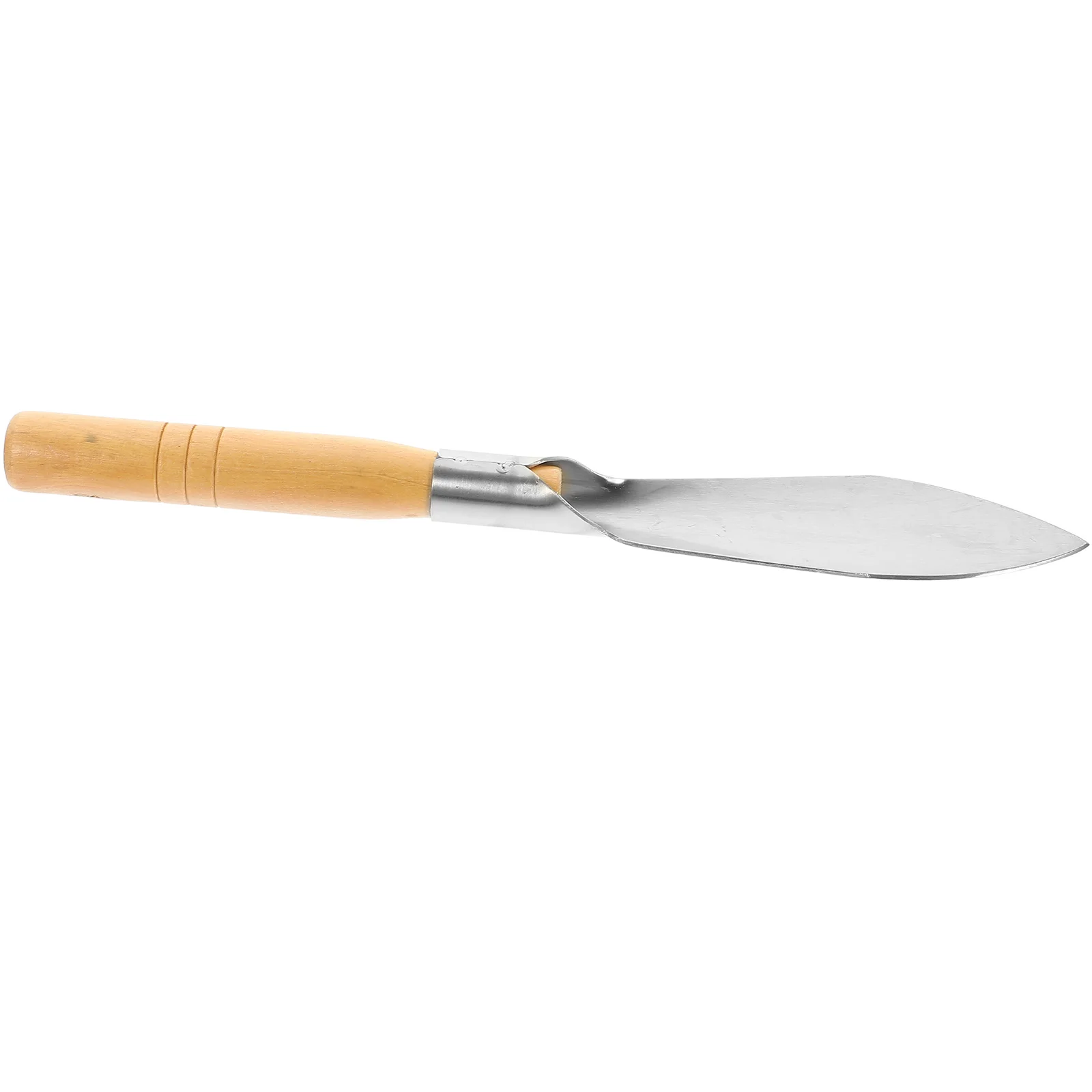 مجرفة حديقة صغيرة بمقبض خشبي مجرفة يدوية من الفولاذ المقاوم للصدأ لحفر أدوات ساحة الزراعة معاول للبستنة #2