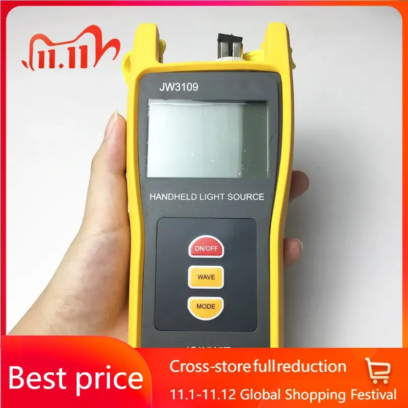 

JW3109 Optical Power Meter Handheld Light, Stabilized Laser Light Source, Multimode Light Source, Dual Wavelength 1310 OPM