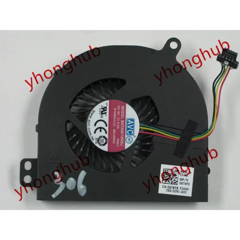 AVC BATA0610R5U PN01 087XFX DC 5V 0.5A Server Cooling Fan