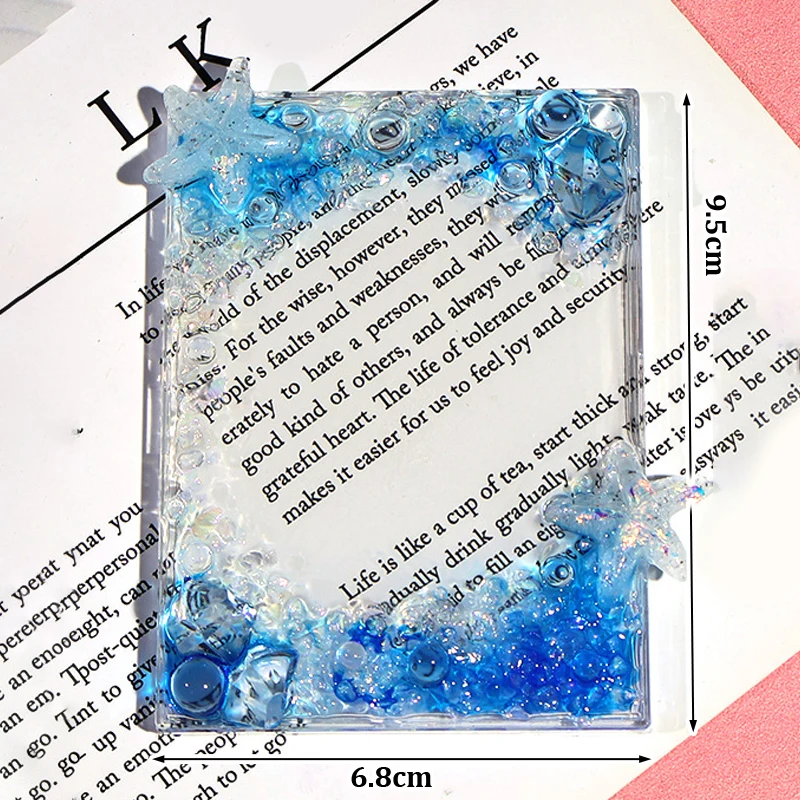Creative Butterfly Flower Card Brick Decoration Card Sleeve Photocard Display Holder Photo Frame Small Card Protective Cover