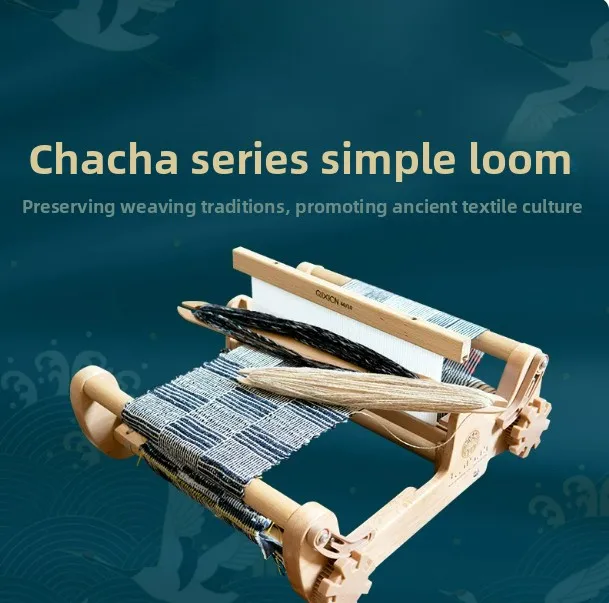 Simple Loom Rigid Heddle Beginners Kids Mini Hand Weaving Machine DIY Craft