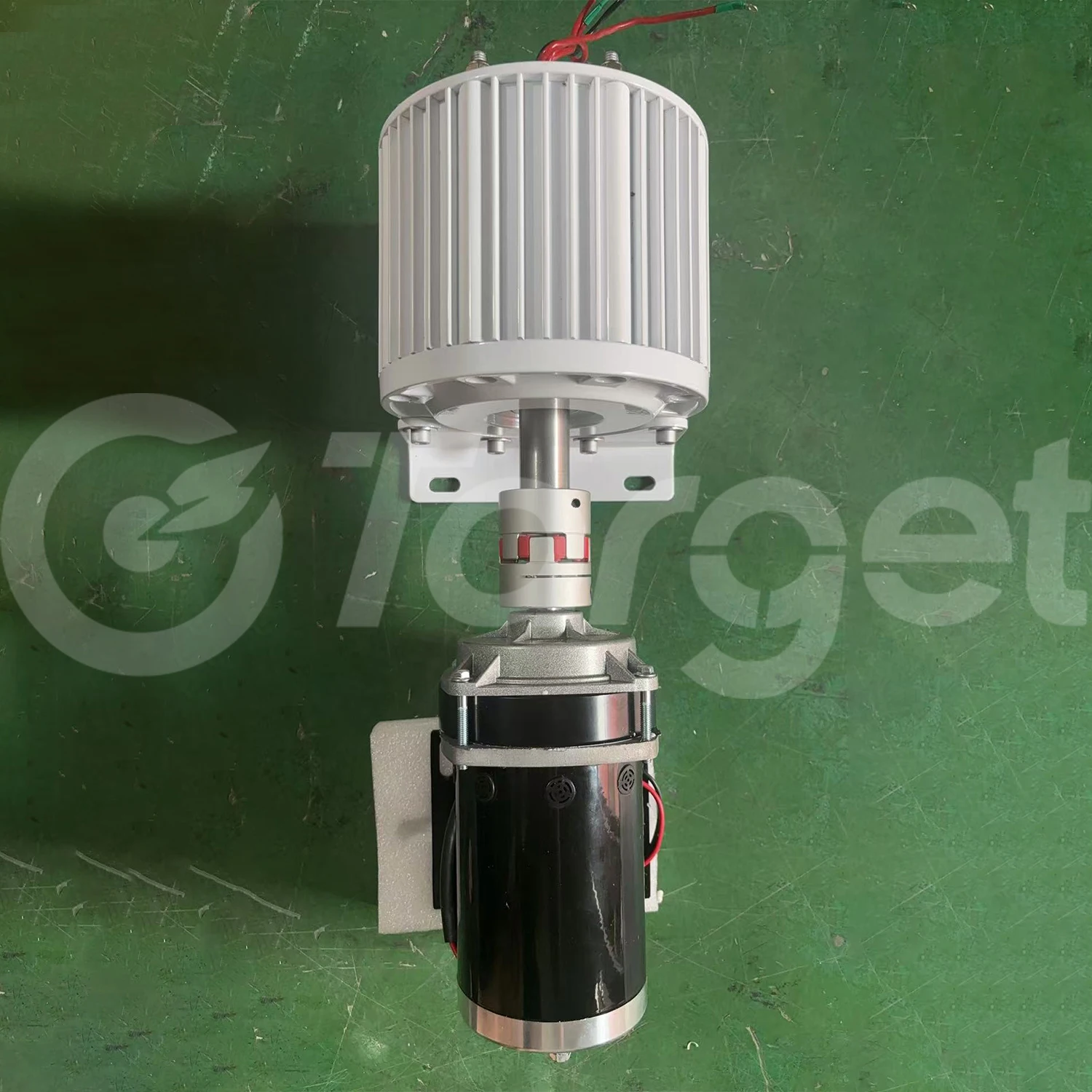 220V 380V 15000W 18000W 30000W 50KW 60KW Permanent Magnet Generator Dynamo With DC Driving Motor Power Generation System Homeuse