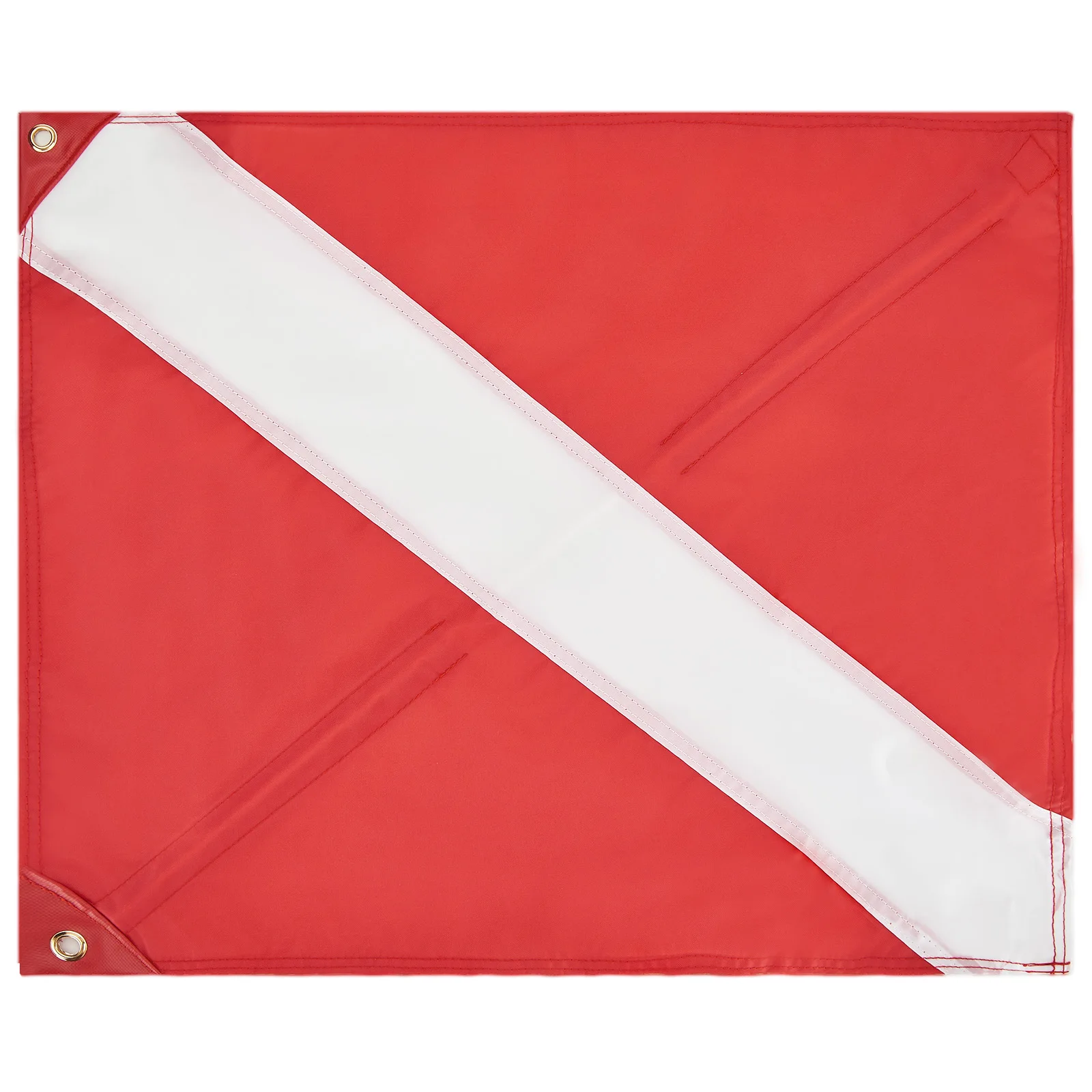 Dive Flag with Removable Stiffening Pole - 20” x 24” for Scuba Diving Spearfishing Freediving  Use with Float, Buoy, Boat, Flag