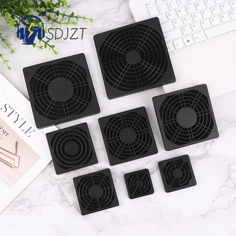 1Pc 3 In 1 Dust proof Mesh Case Cooler Fan Dust Cover Plastic Dust-Proof Net Computer Case Fan Grille For AC/DC Fan