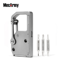 MecArmy EH4 Multi-tool Titanium EDC Carabiner Keychain with Screwdrivers All-in-One Keyring Multitool Quick-Release Carabiner