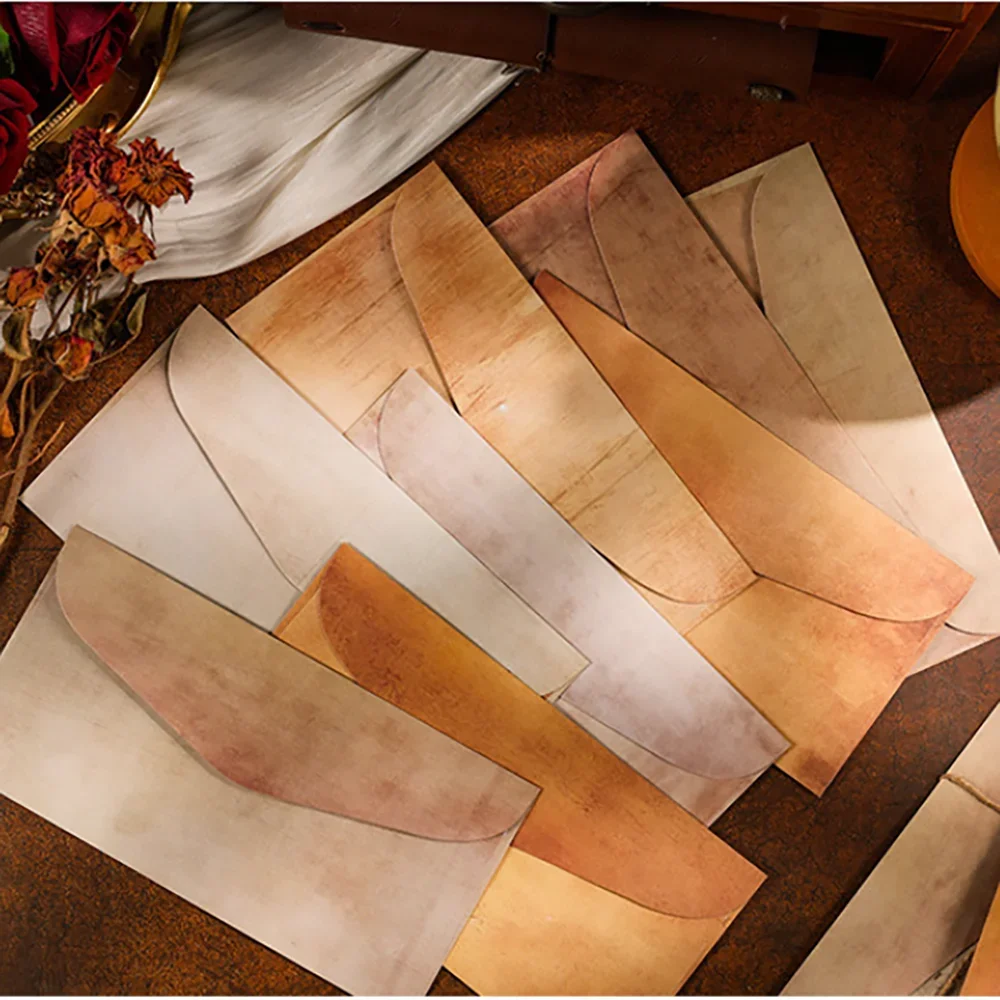 10pcs Retro Envelope DIY Postcard Card Storage Invitation Gift Packing Envelope