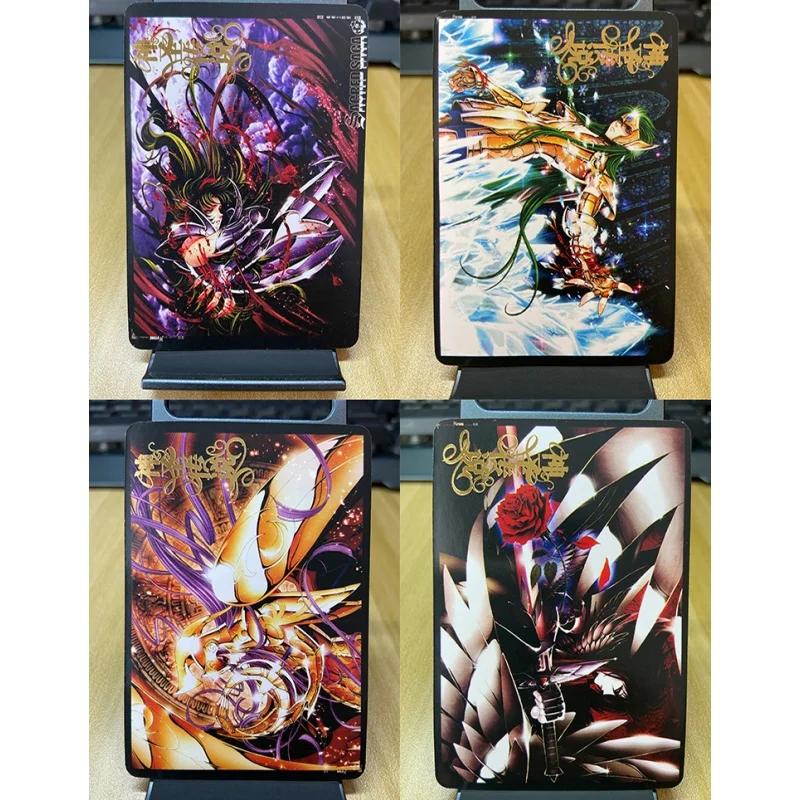 108 Sheets Common Card Saint Seiya Sacred Saga Series Hot Stamping Process Diy Action Toy Figures Anime Game Collection Gift