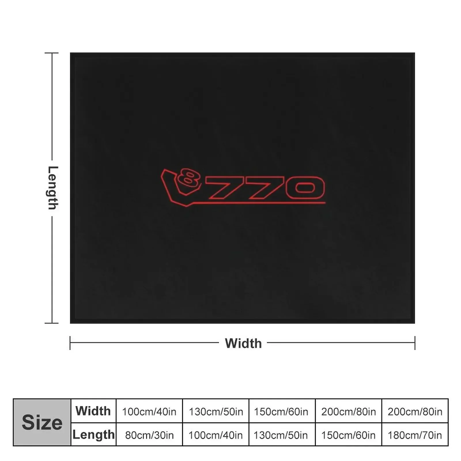 770S V8 Red Throw Blanket Moving Designers Blankets