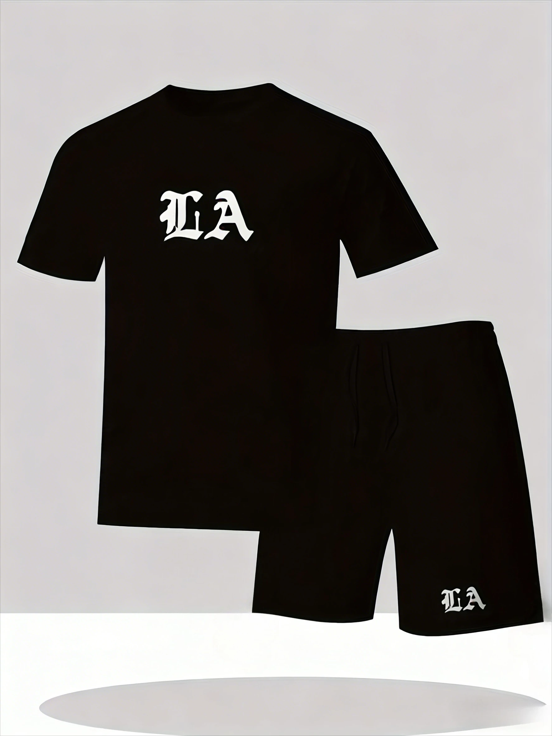 2026 new Men's Summer Casual Sports Set, Short Sleeve T-Shirt & Shorts 2 Piece Outfit, Cool Quick Dry & Lightweight Tracksuit