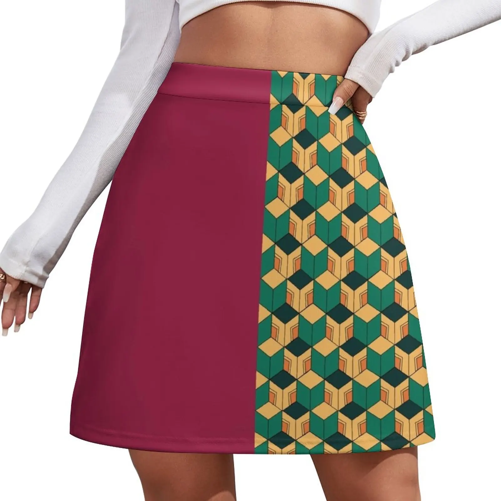 

Tomioka pattern Mini Skirt Korean clothing summer dress for women 2026 Woman skirt