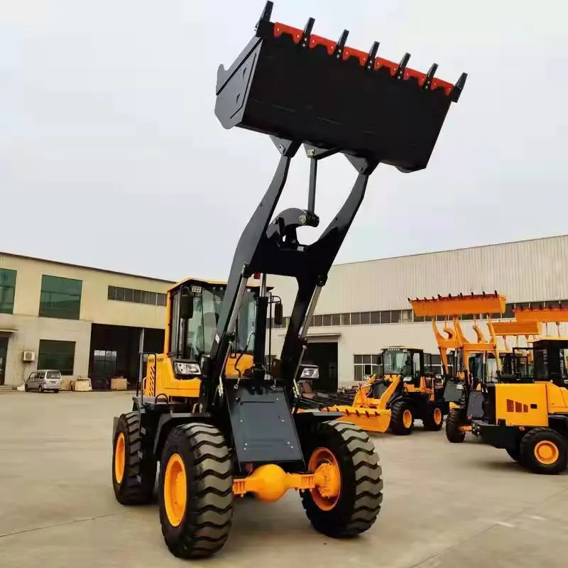 China Cheap Farm Front Electric Loader Construction Small Compact Front Shovel Agriculture Diesel Mini Skid Steer Wheel Loader