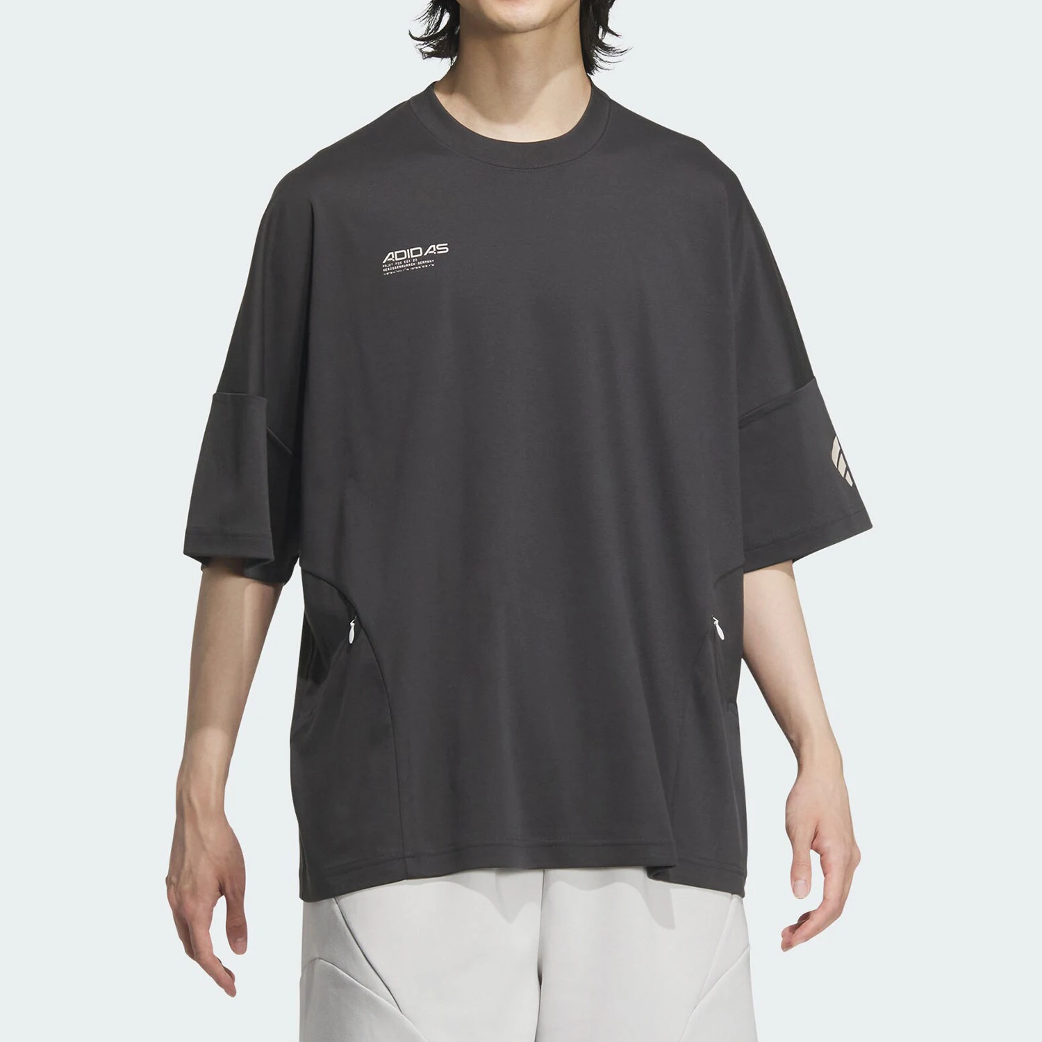 

Adidas genuine 2024 New Men's Breathable Knitted Loose Short Sleeve T-shirt JL9955