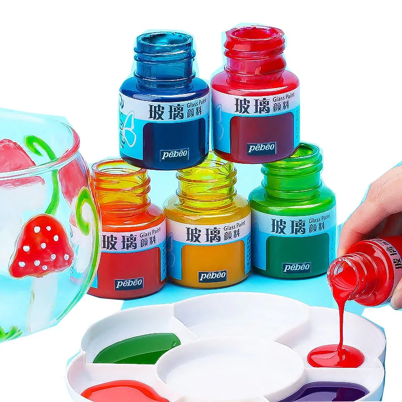 

New Colored Glass Line Drawing Pen Waterproof Baking Free Children's Creative Hand Painted Translucent Ceramic Pigment