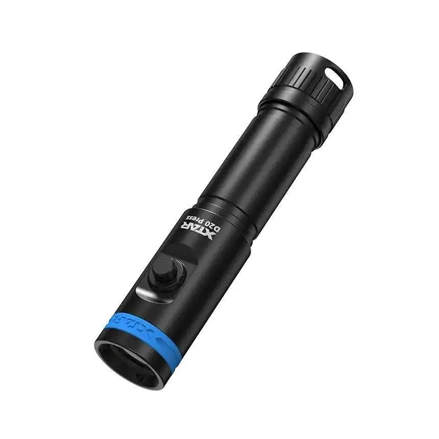 Xtar D20 Press 1200Lumen Rechargeable Professional Diving Flashlight IPX8 Underwater 100m Dive Torch Light with 3500mAh Battery