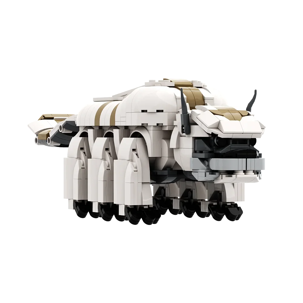 Gobricks MOC อะนิเมะภาพยนตร์ Last Airbendered Appas Brickheadz อาคาร Space Flying BullS การศึกษาอิฐสําหรับของขวัญวันเกิดเด็ก
