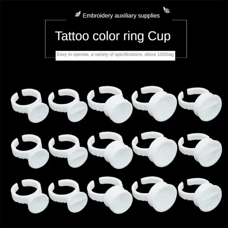 Pallet Bowl Kind Embroidery Ring Cup Tattoo Color Glue Tray Grafting Eyelash Attoo Color