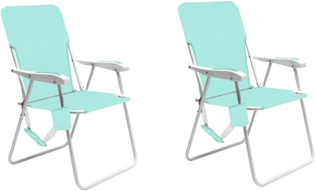 

Высокий складной пляжный стул, легкий портативный для взрослых, сверхмощный 300 фунтов с подстаканниками, кемпинг, путешествия на открытом воздухе