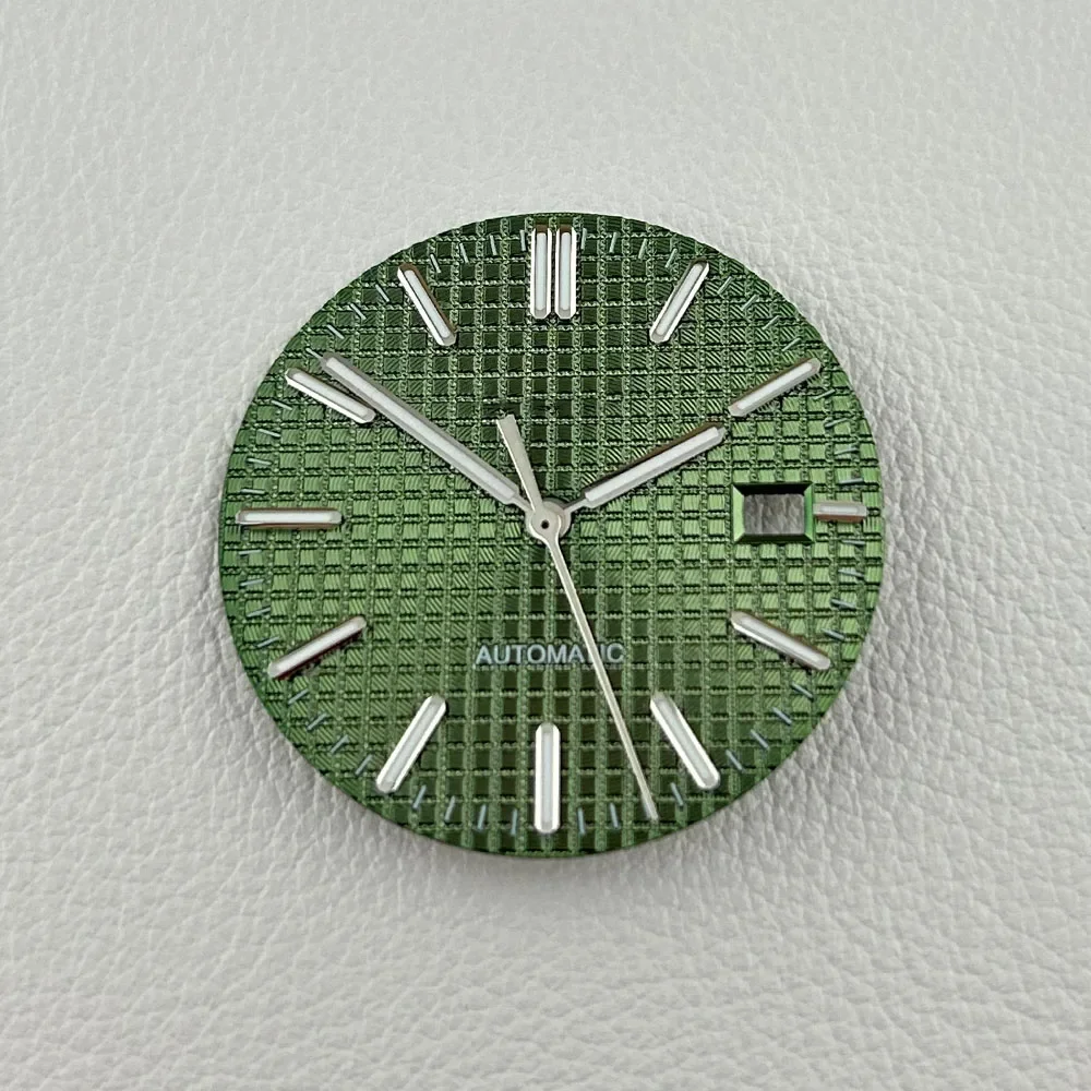 NH35 قرص الأيدي 31.8 مللي متر مؤشرات قرص الساعة إبر الوجه المضيئة الخضراء لقرص البلوط الملكي nh35 nh36 ملحقات ساعة الحركة