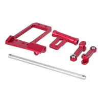 Aluminium BAT Servo Mount and Scale Hydraulic Steering Link for 1/10 RC Crawler Vanquish Phoenix VS4-10 F10 Portal Axle Upgrade
