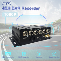 New 4ch Mobile Dvr 1080P Video Recorder with GPS 4G Real-time Monitoring for Bus Truck Vans Fleet Management