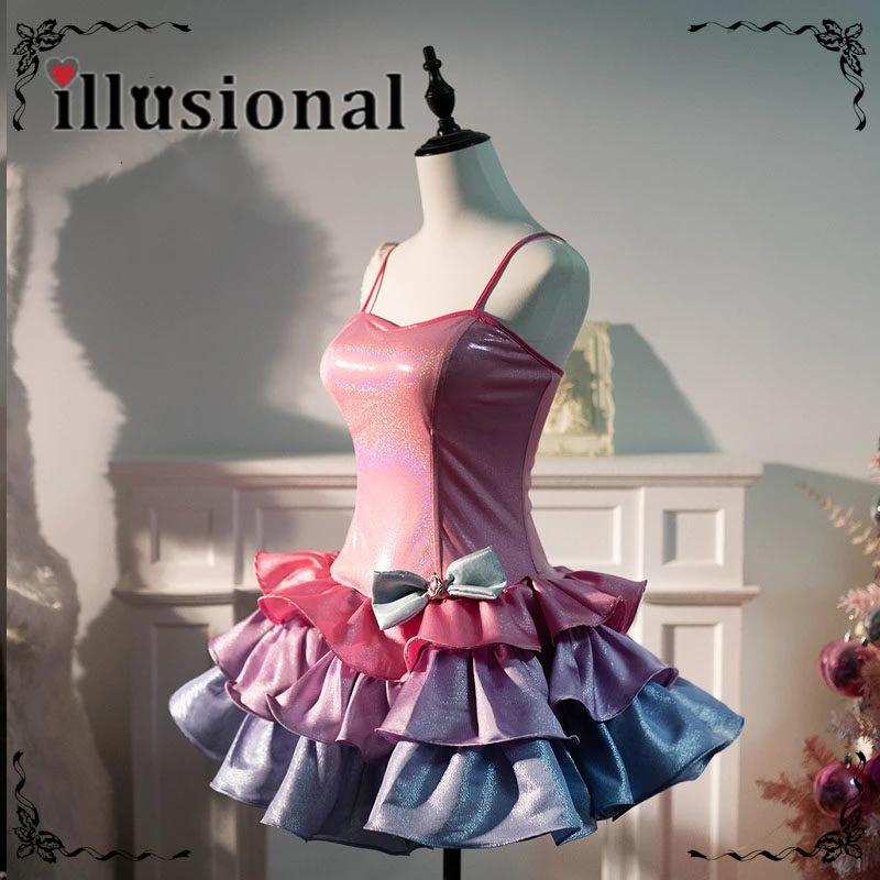 

illusional Life in the Dreamhouse Cosplay Costume Women Dress Summer Halloween Costume Anime