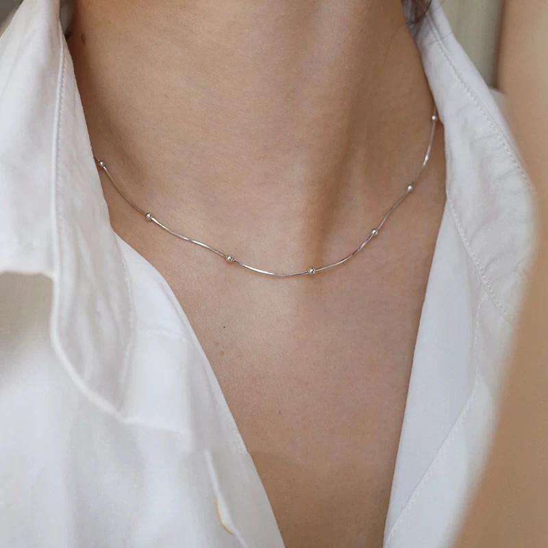 GANPUP Trendige Funkelnde Strass-V-förmige Anhängerkette für Damen, Modisches Neues Halsketten-Schmuckstück, Partygeschenk – Detail 8