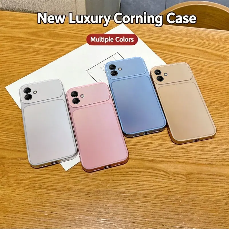 For Samsung Galaxy A04 A05 Case Galaxy A06 A07 Cover Galaxy M17e Capa Phone Back Bumper Shockproof TPU Liquid Silicone Fundas