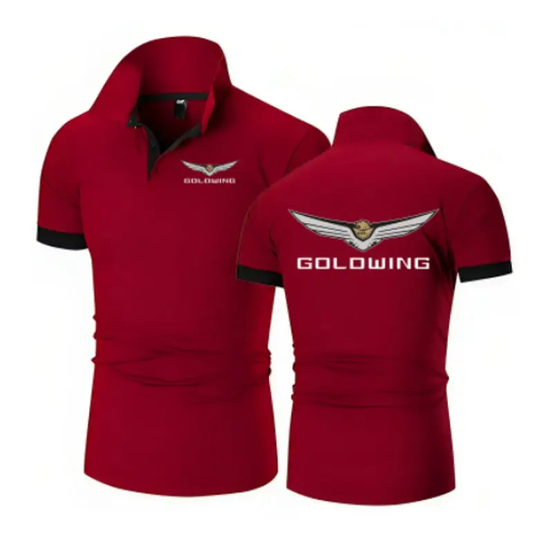 Goldwing Gl1500 GL1800 Japanisches Motorrad-Poloshirt für Herren, lässig, einfarbig, Sommermode, Marken-Poloshirts, M-5XL – Detail 3