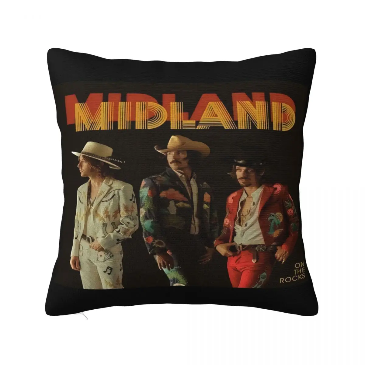 Midland On The Rocks 비닐 Cd 커버, 소형 중형 대형 또는 Xl 여성 힙스터, 더 많은 색상 로고 코믹 베개 케이스