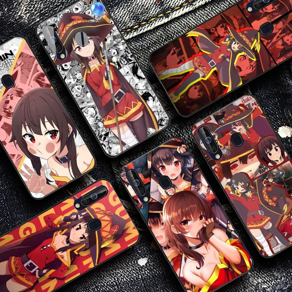 Megumin أنيمي K-KonoSubaS قضية الهاتف لسامسونج A 10 11 12 13 20 21 22 30 31 32 40 51 52 53 70 71 72 73 91 13 قذيفة