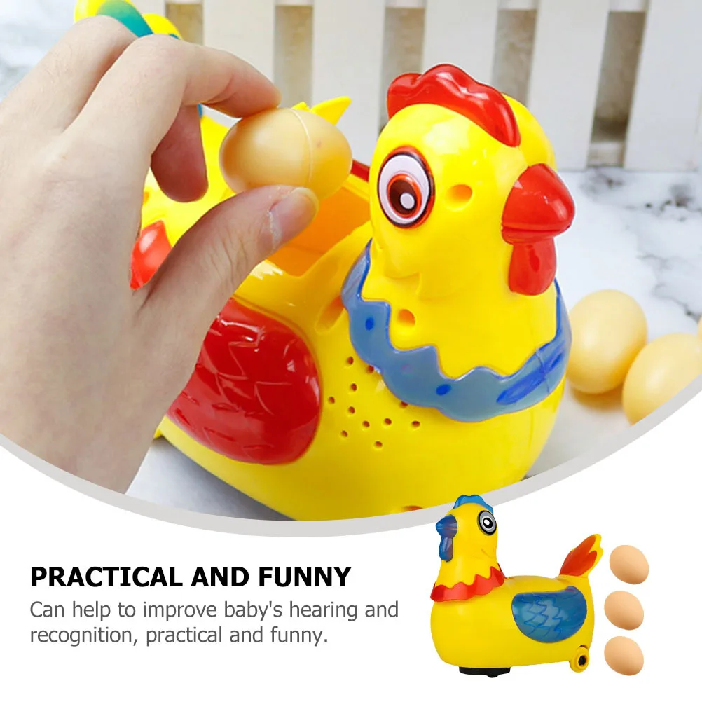 1 مجموعة الدجاجة الكهربائية وضع البيض التعليمية الغناء المشي الدجاج اللعب الاطفال هدية موسيقية التعلم المبكر لعبة الموسيقى للأطفال #3