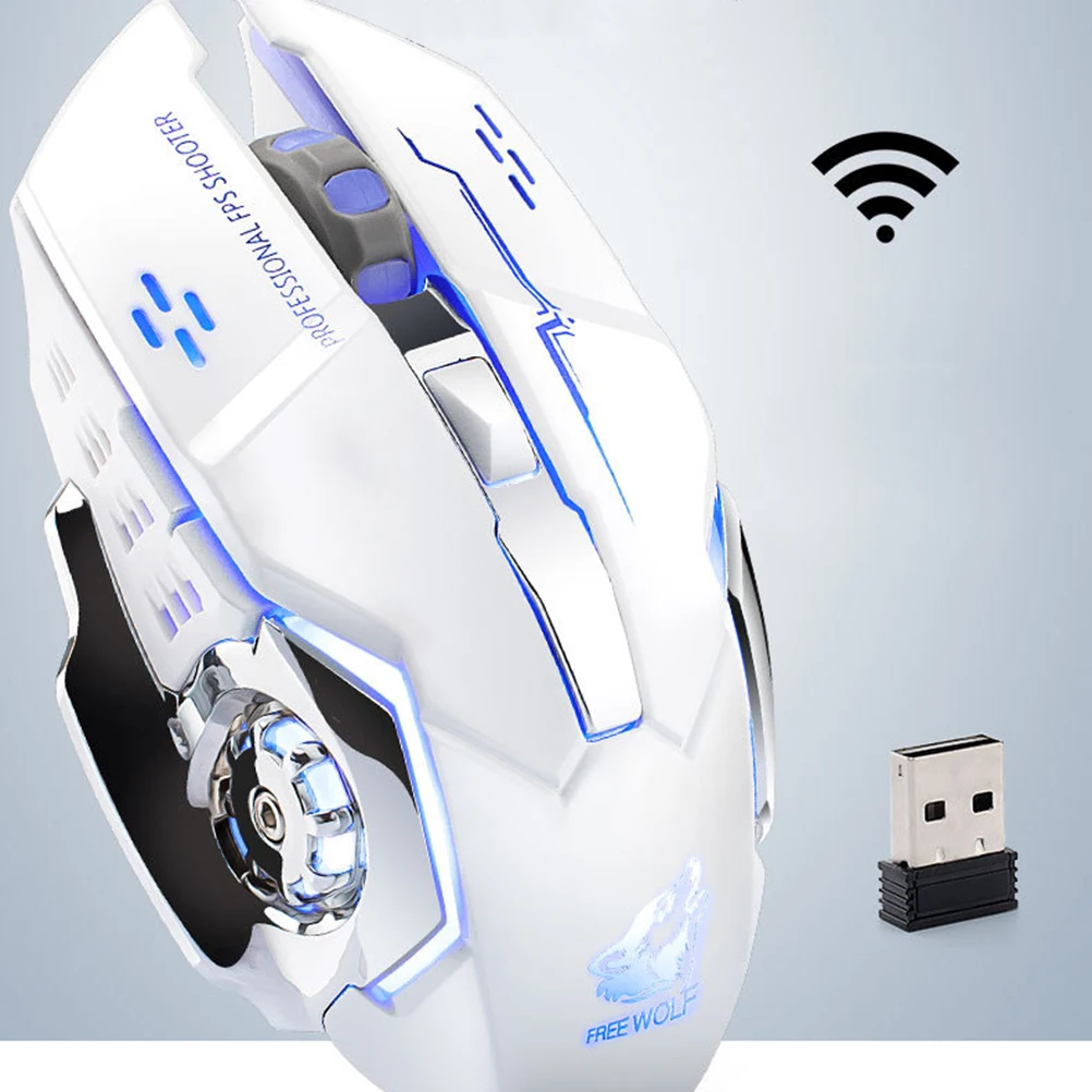 

Wireless Gaming Mouse USB Charging Mechanical Game Mice Ergonomic Optical Positioning Technology Intelligent Receiver 7