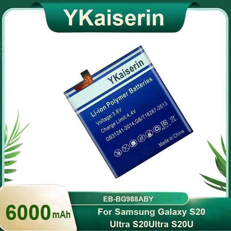 EB-BG988ABY Hardwearing Mobile Phone Battery For Samsung Galaxy S20 Ultra S20Ultra S20U 6000mAh + track code