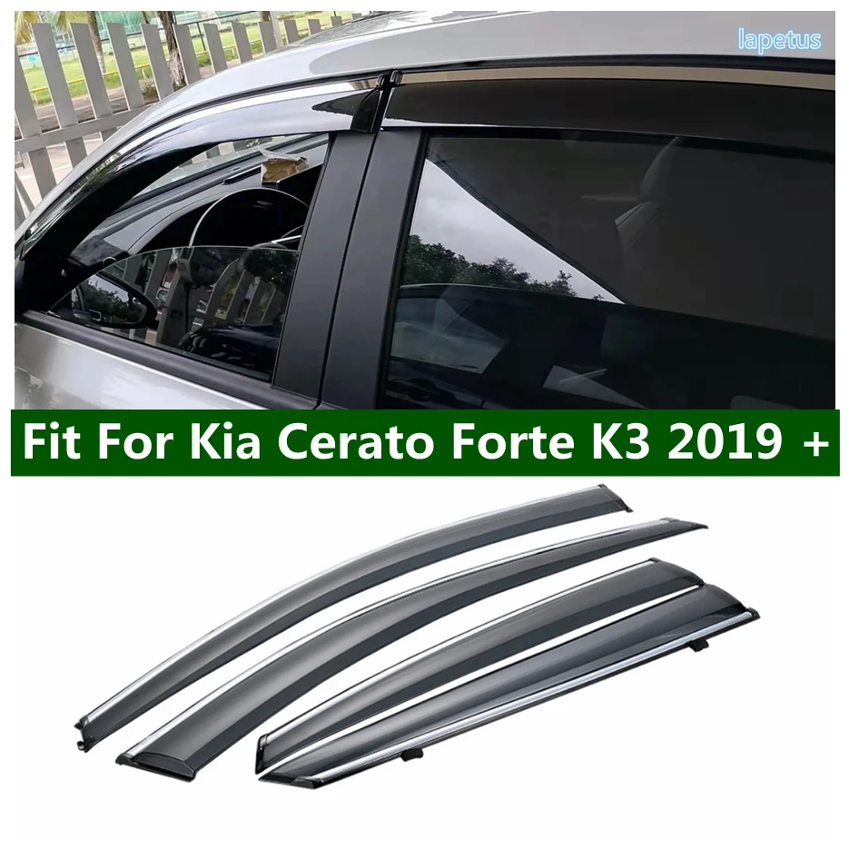 

External Spare Parts Window Visor Cover For Kia Cerato Forte K3 2019 - 2022 Accessories Wind Rain Shield Deflectors Awning Trim