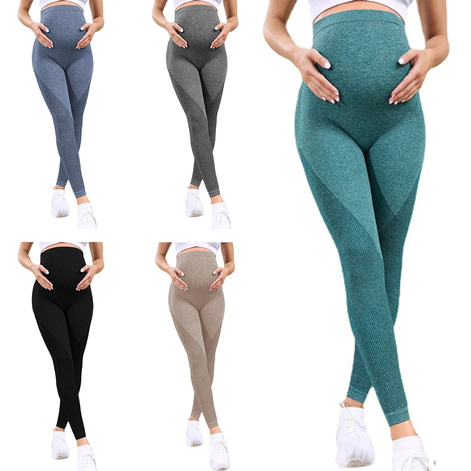 

Maternity High Waist Belly Support Yoga Leggings Pregnant Woman Pilates Pants Workout Fitness Sports Costume Casual Daily Wear