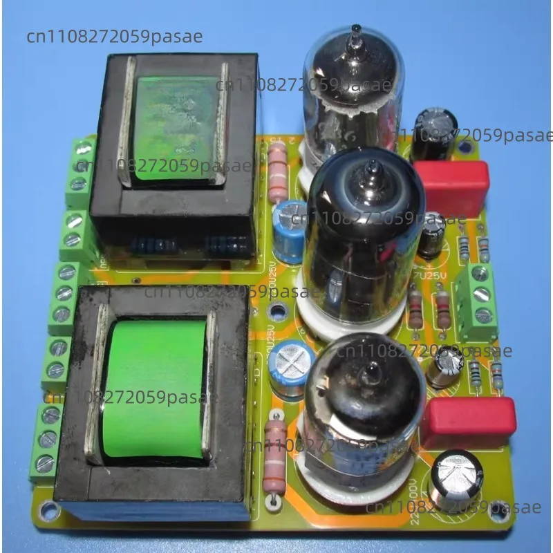 6N1-driven 5686 tube single-ended Class A stereo amplifier board 2Wx2 Three small 9-pin JCDQ79E tubes