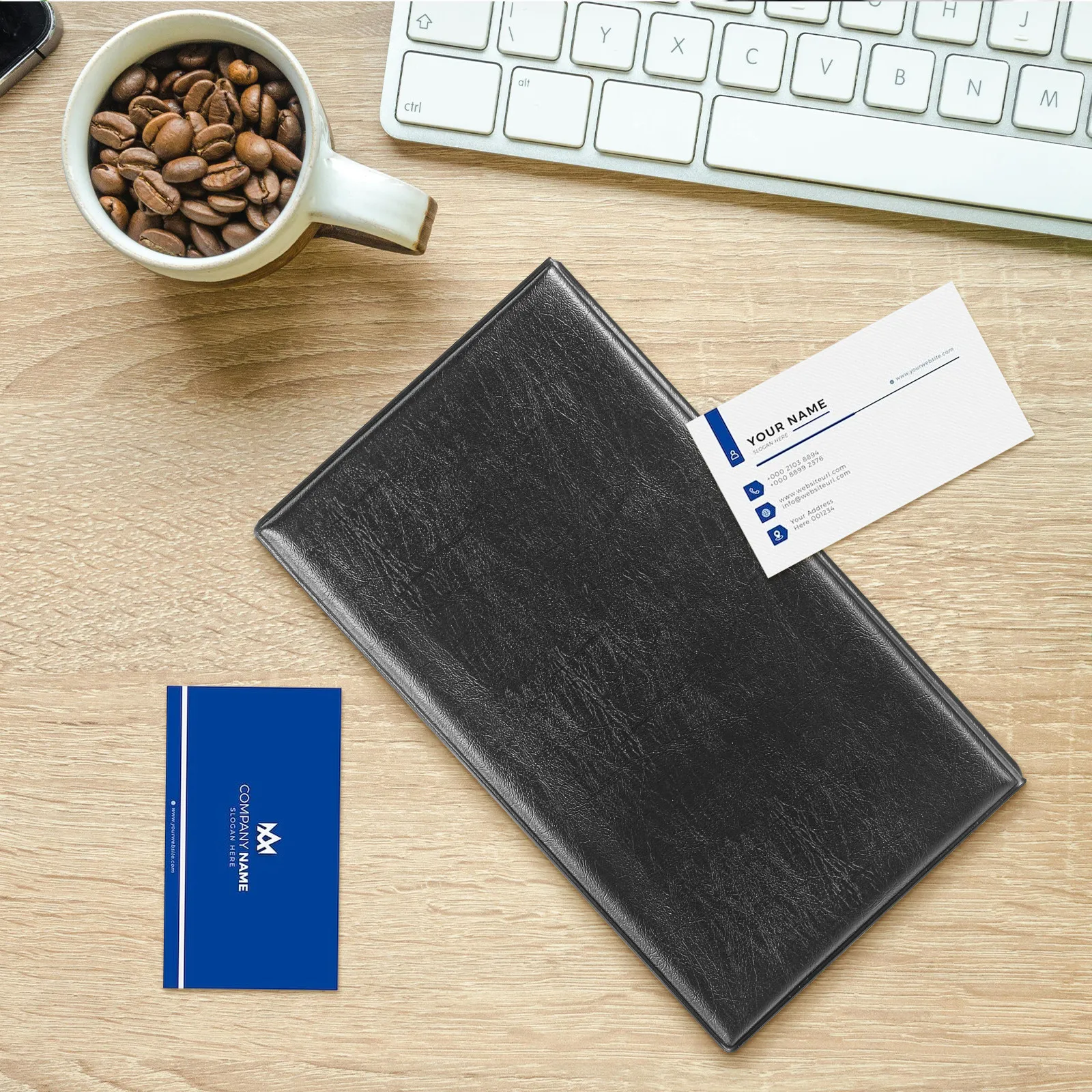 

Large Capacity 240 Cards Business Card Holder Clear Easy Access Card Organizer for Office Use Business Cards Holder