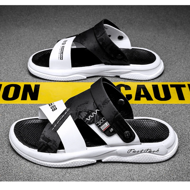 الرجال الاتجاه الصنادل رشاقته لينة وحيد ثنائي الغرض النعال المنزل كتم المضادة للانزلاق الشرائح في الهواء الطلق الشاطئ صندل كاجوال أحذية للرجال