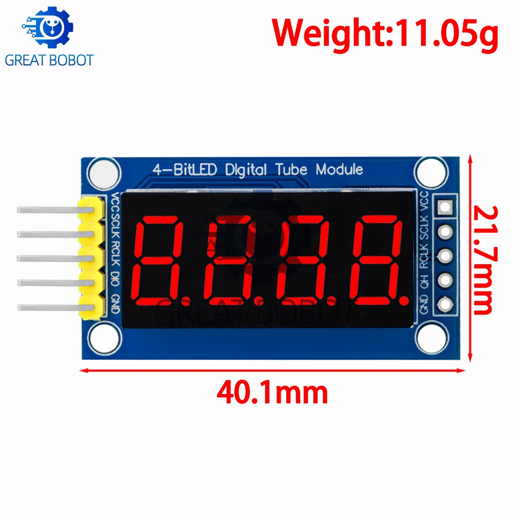 BS 4 Bits Digital Tube LED Display Module Four Serial for Arduino 595  74hc595 Driver