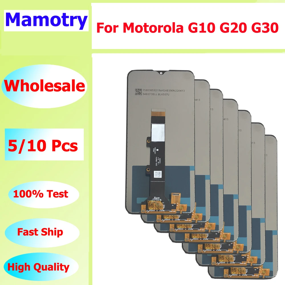 

Wholesale 5/10 pieces/Lot For Motorola G10 G30 Screen Touch Lcd G20 Display Assembly
